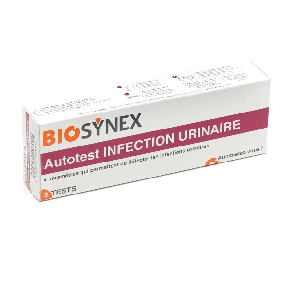 Biosynex autotest infection urinaire - Bandelette Cystite - 4 paramètres