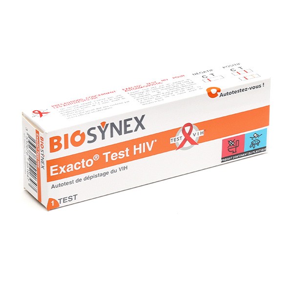 Biosynex Test VIH Exacto - Dépistage sida - Prévention HIV