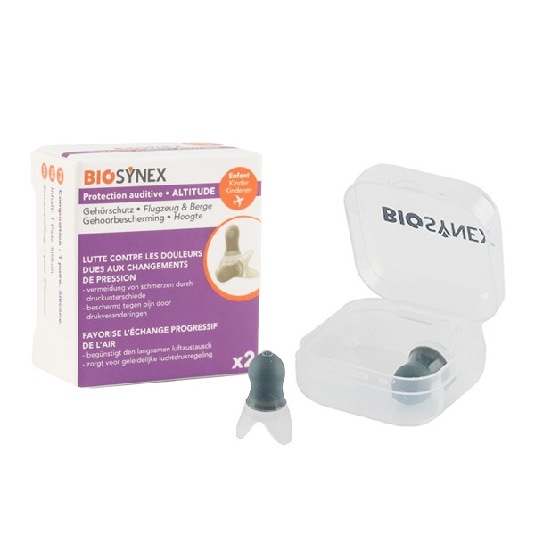 Biosynex Protections auditives silicone anti pression