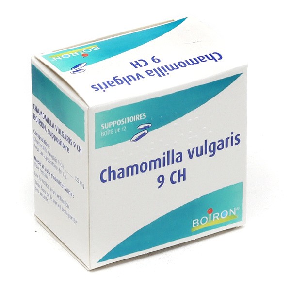 Chamomilla vulgaris 9 CH suppositoire dents bébé - Homéopathie