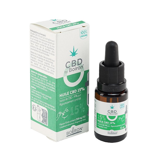 CBD by Boiron Huile CBD 15 % gouttes