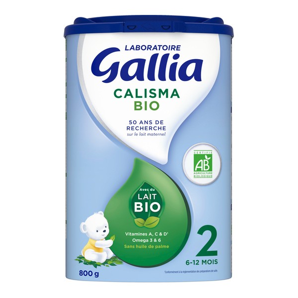 Gallia Calisma Bio Lait 2ème âge