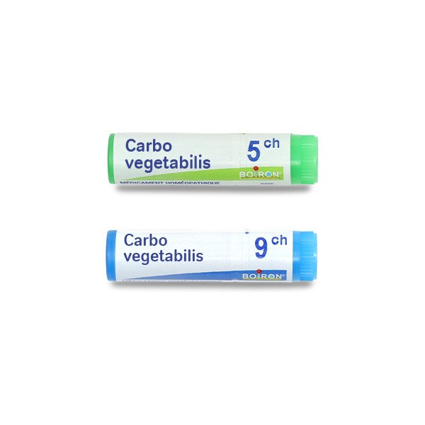 Carbo vegetabilis dose homéopathie Boiron