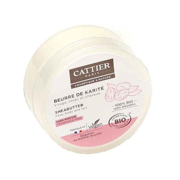 Cattier beurre de karité bio - Visage, corps, cheveux
