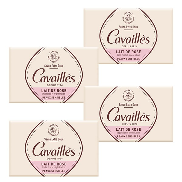 Cavaillès savon surgras extra doux Lait de rose