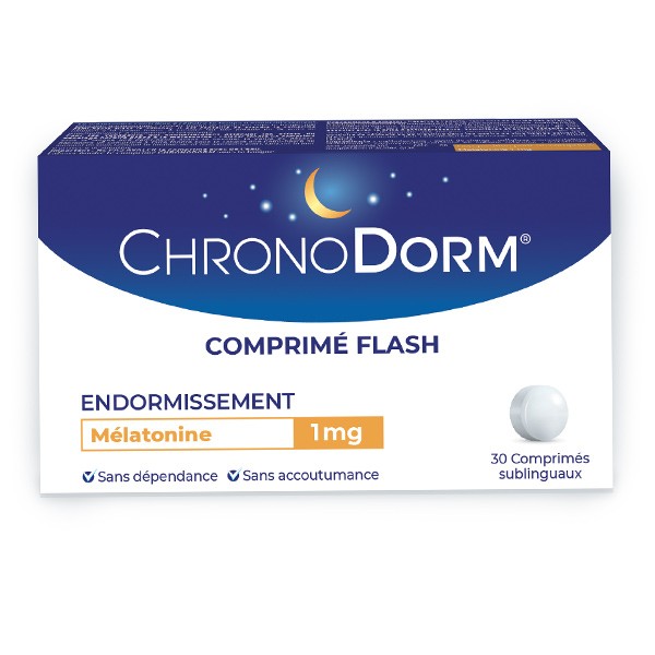 Chronodorm mélatonine comprimés flash sublinguaux