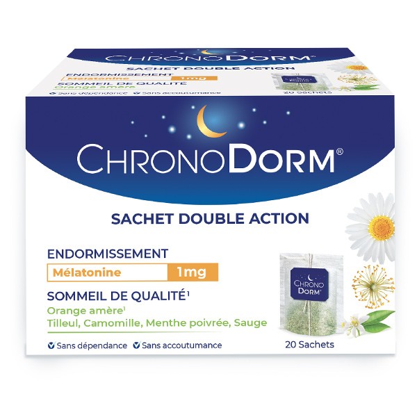 Chronodorm tisane Mélatonine 1 mg sachets