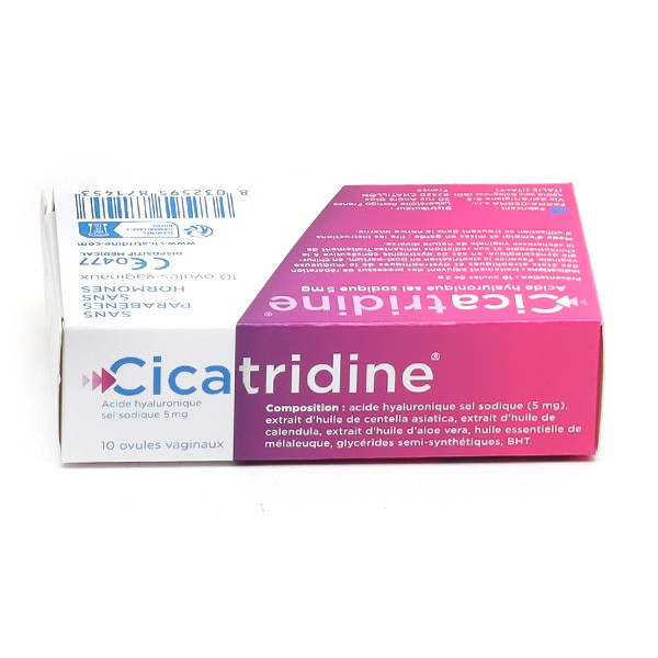 Cicatridine - Suppositoires - favorise la cicatrisation anale - Hémorroïdes  - Acide Hyaluronique Sel Sodique 5mg - Dispositif