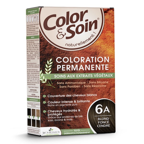 Les 3 chênes Color et Soin coloration permanente blond foncé cendré 6A