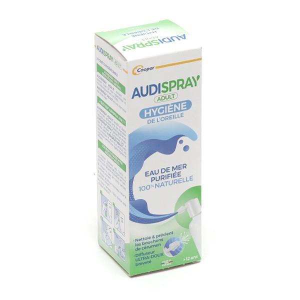 Audispray Adult Hygiène Auriculaire +12 Ans Contre Cérumen Et Bouchons D' Oreille Spray 50ml