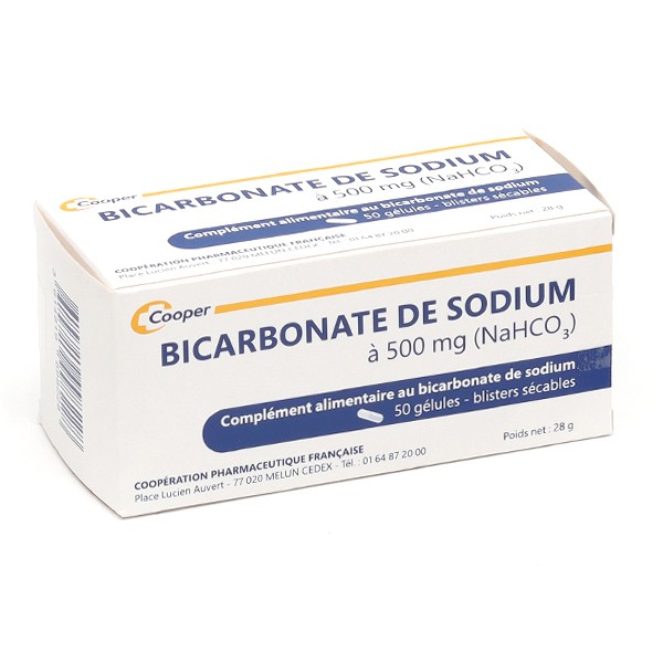 Cooper bicarbonate de sodium 500 mg en gélule - Complément alimentaire