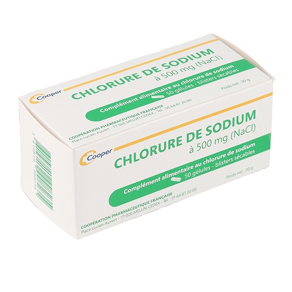 Chlorure de sodium 500 mg gélules