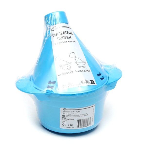 Inhalateur polyéthylène Cooper - Coloris aléatoire (Bleu ou blanc)