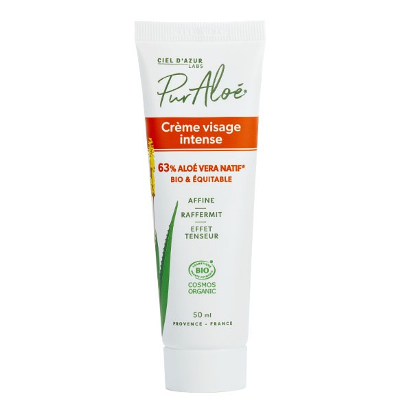 Pur Aloé crème visage intense aloe vera 63 % Bio