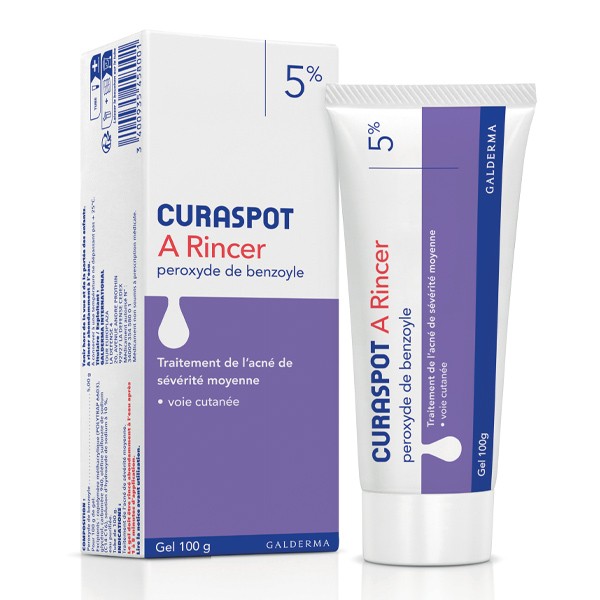 Curaspot à rincer Peroxyde de benzoyle 5 % gel