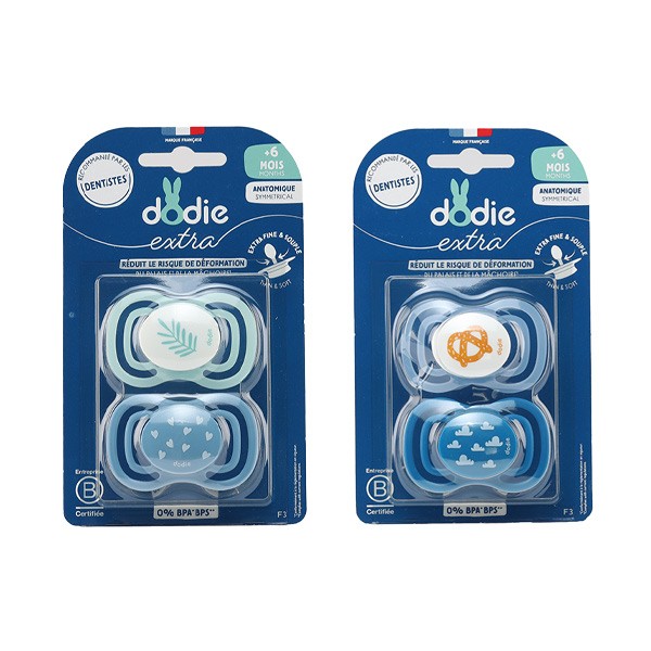 Dodie extra Sucette anatomique silicone +6 mois