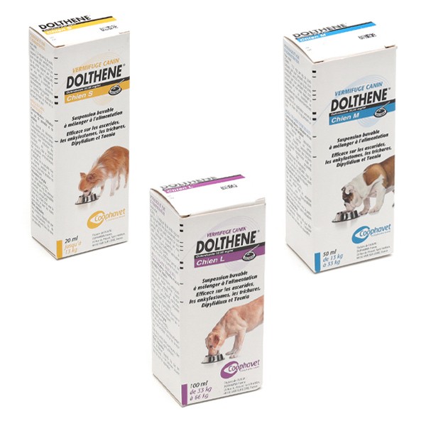 Dolthene Chien suspension buvable vermifuge