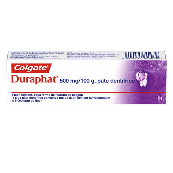 Duraphat dentifrice fluoré 5000 ppm