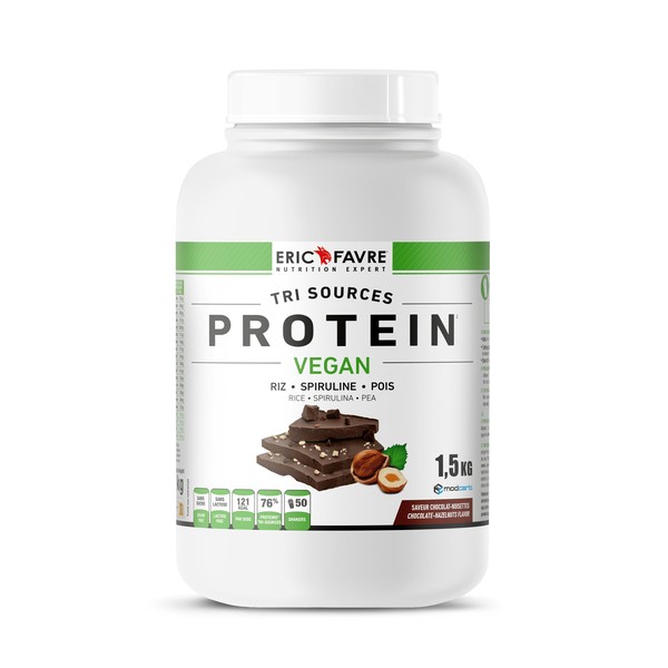Eric Favre Protein Vegan tri sources Chocolat-noisettes