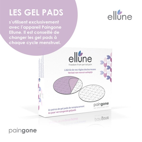 Gel Pads pour appareil Livia - Boîte de 6 paires - Règles douloureuses -  Robé vente matériel médical