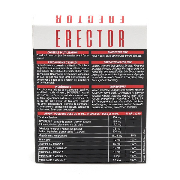 Eric Favre Erector Triple Action Unidoses Stimulant Sexuel Masculin