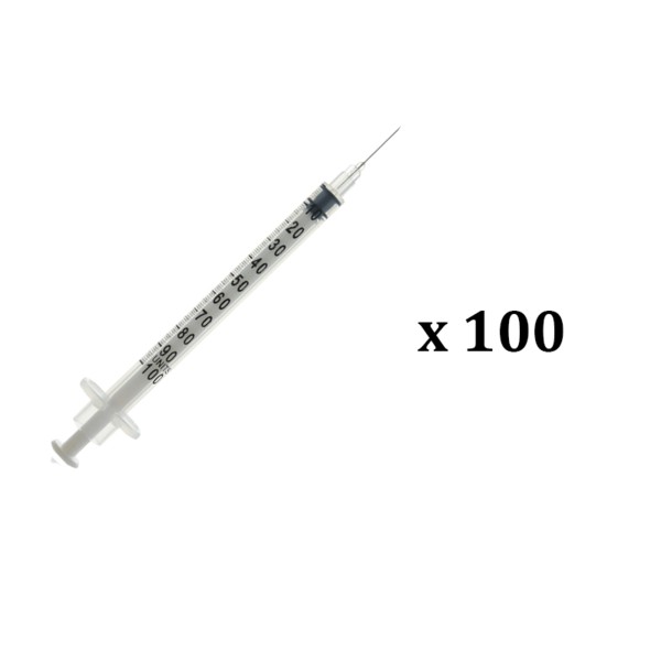 Seringues à insuline Romed 0,5 ml avec aiguille intégrée, 50