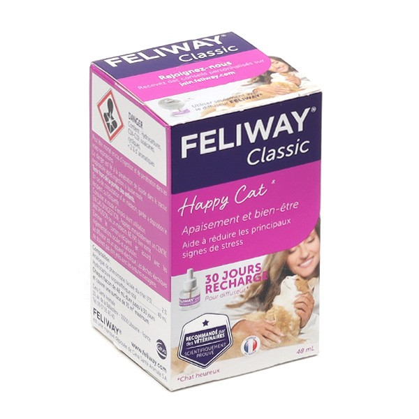 Feliway Classic Recharge Diffuseur Apaisant pour Chats, 30 jours
