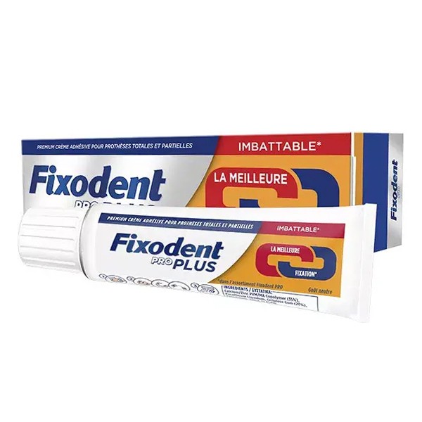 Fixodent Pro Plus Maintien imbattable crème adhésive