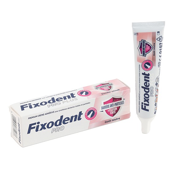 Fixodent Pro Plus Crème adhésive anti-particules