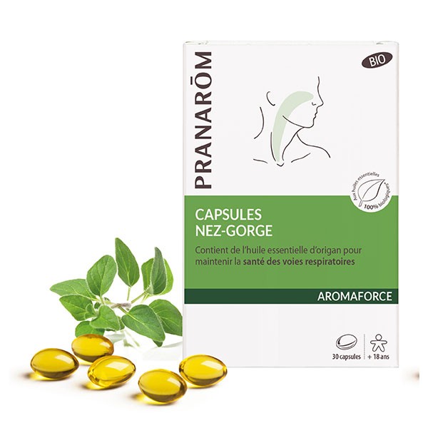 Pranarom Aromaforce Nez-gorge Bio capsules