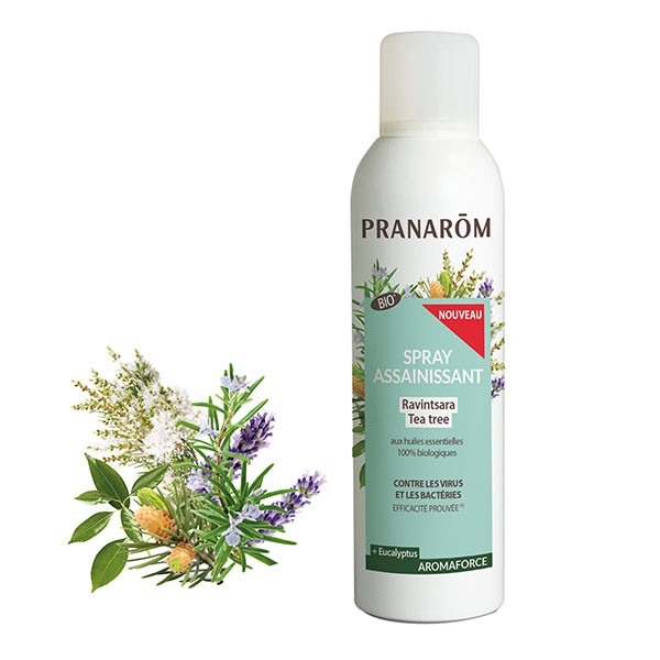 Pranarom Aromaforce Spray assainissant ravintsara Tea tree Bio