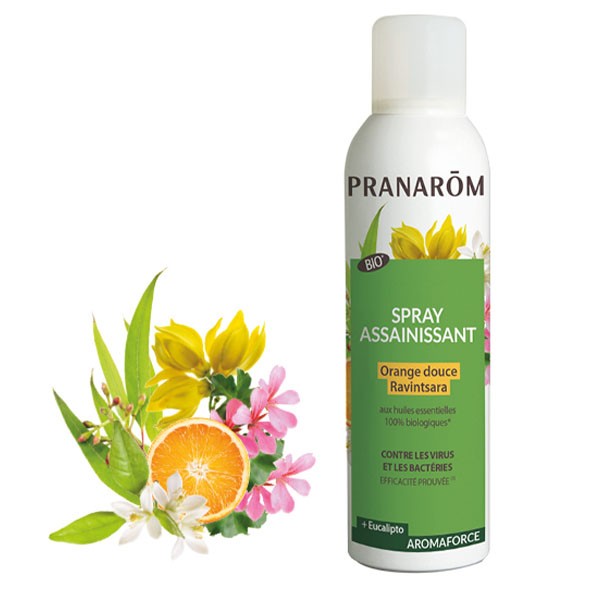 Pranarom Aromaforce spray assainissant Orange douce Ravintsara Bio