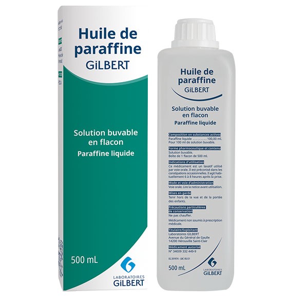 Gilbert huile de paraffine solution buvable