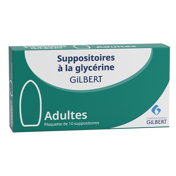 Suppositoire glycérine Adulte Gilbert