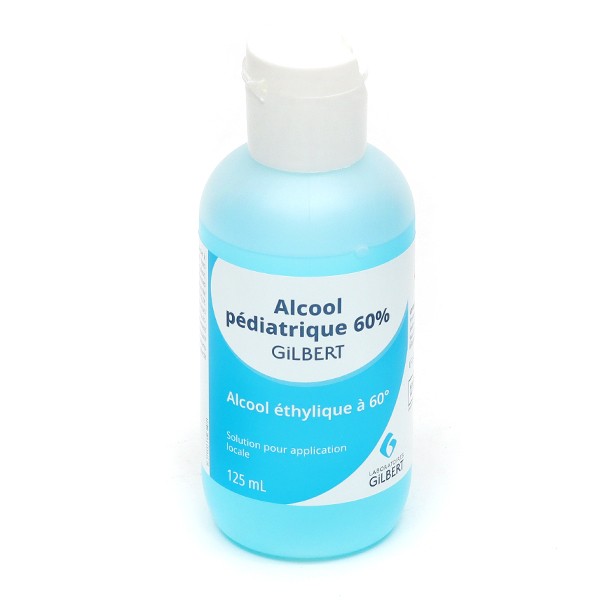 Gilbert Alcool pédiatrique 60° 125 ml - Désinfectant antiseptique