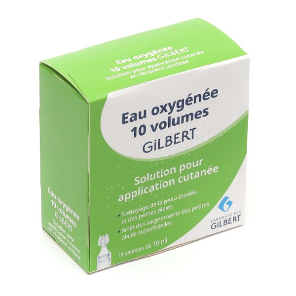 Pharmacie Ropars - Médicament Gilbert Eau Oxygenee 10 Vol Solution