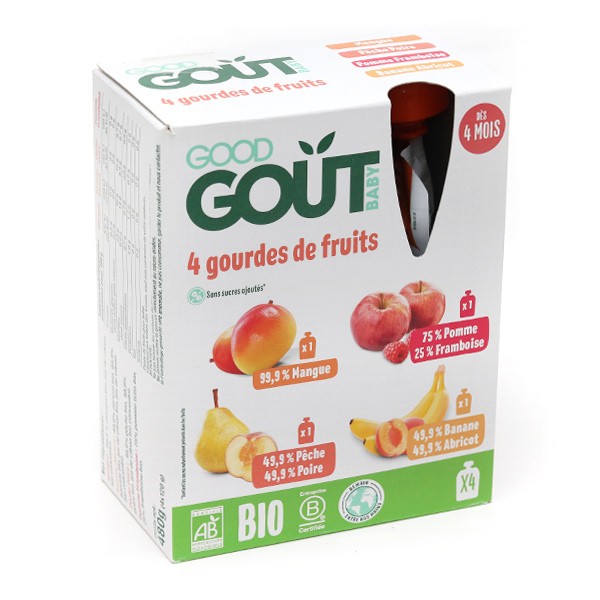 Good Gout Compotes Variete Fruits Bio En Gourde