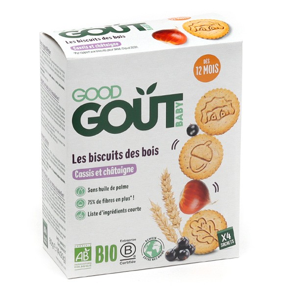 Good Goût Biscuits aux Céréales Dès 8 Mois Bio Carrés Mangue 50g