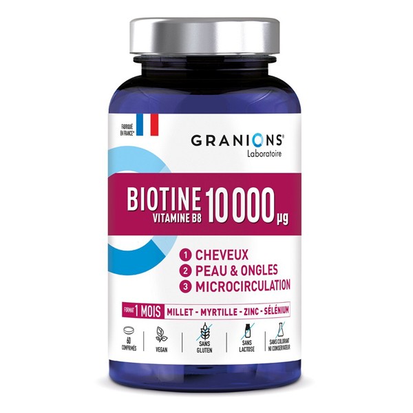 Granions Biotine 10 000 µg comprimés