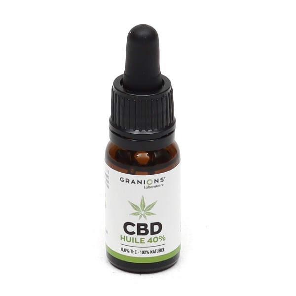 Huile de CBD 40%, 10ml  Laboratoire des Granions - Parapharmacie Boticinal