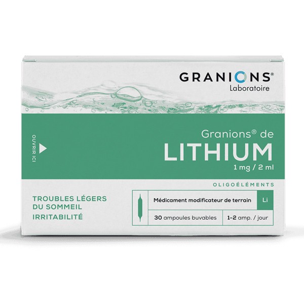 Granions de lithium ampoules