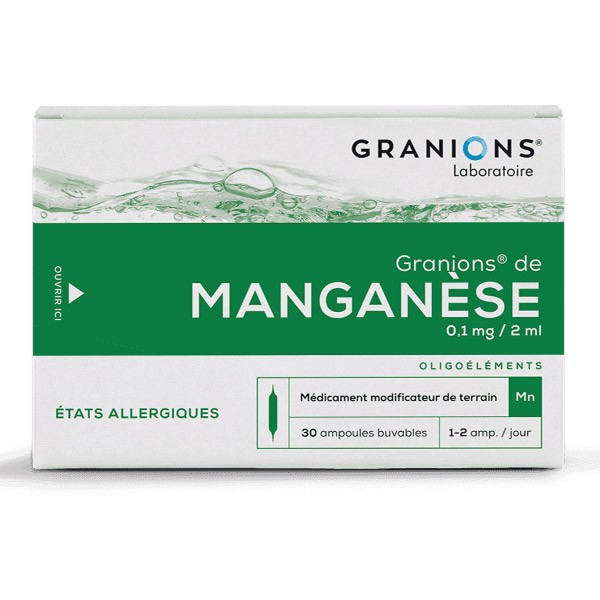 Granions de Manganèse ampoules