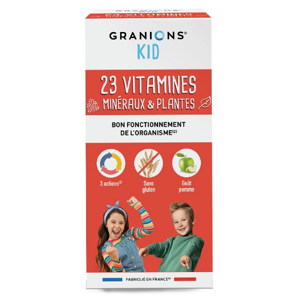 Granions Kid 23 vitamines minéraux et plantes sirop