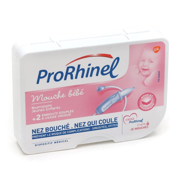Prorhinel PRORHINEL MOUCHE BEBE+2 EMBOUTS JETABLES SOUPLES
