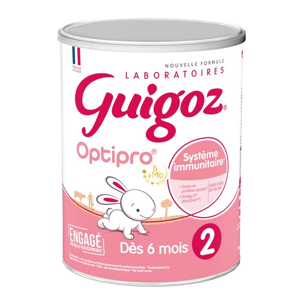 Guigoz Optipro lait 2ème âge