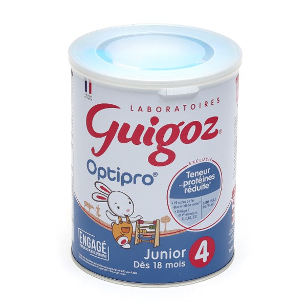 Guigoz Optipro Junior lait 4eme âge - Dès 18 mois - Fer, zinc, oméga-3