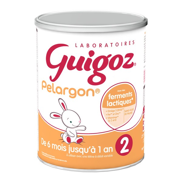 Guigoz Pelargon lait 2eme âge