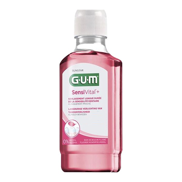 Gum SensiVital+ Bain de bouche Dents sensibles