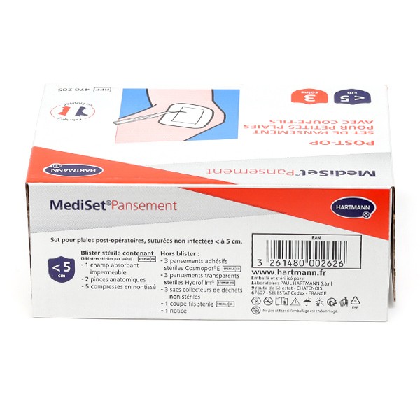 Pharmacie Ropars - Parapharmacie Mediset® Set De Pansement Post Op