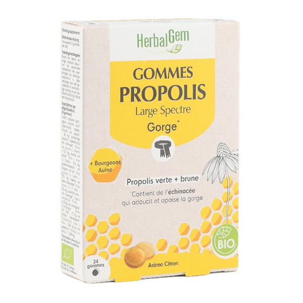 Herbalgem Propolis Large spectre Bio gommes